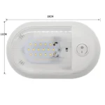 D4348 10-24V 3-3.5W 4000-4500K 280LM RV Yacht 24 PCS LED Lamps Dome Light Ceiling Lamp, with Independent Switch Control - Image 3