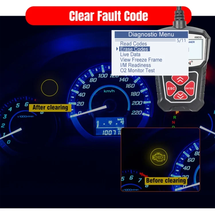 CRP1094B_12.webp KONNWEI KW310 OBD Car Fault Detector Code Reader ELM327 OBD2 Scanner Diagnostic Tool - Image 13