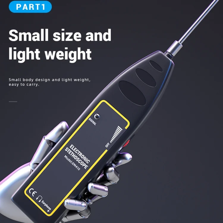 CRP1154_3.webp Car Electronic Stethoscope Abnormal Sound Detector Mechanical Fault Diagnostic Tool - Image 4