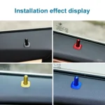 4 PCS Car Unlock Cover Door Bolt Door Handle for BMW X1 / X6 - Image 4