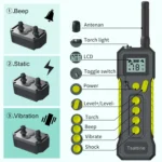 Tsattine T10 IP68 Waterproof 2000FT Dog Training Device with LCD Light - Image 3