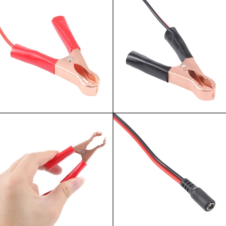 CRP1217_3.webp Car DC 5.5x2.1 Interface Crocodile Clip Charging Connection Cable - Image 4