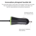 17W 3.4A Mini USB Car Charger with 8 Pin Spring Cable - Image 5