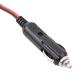 12V/24V 5.5x2.1mm DC Power Supply Adapter Plug Coiled Cable Car Charger, Length: 1m - Image 4