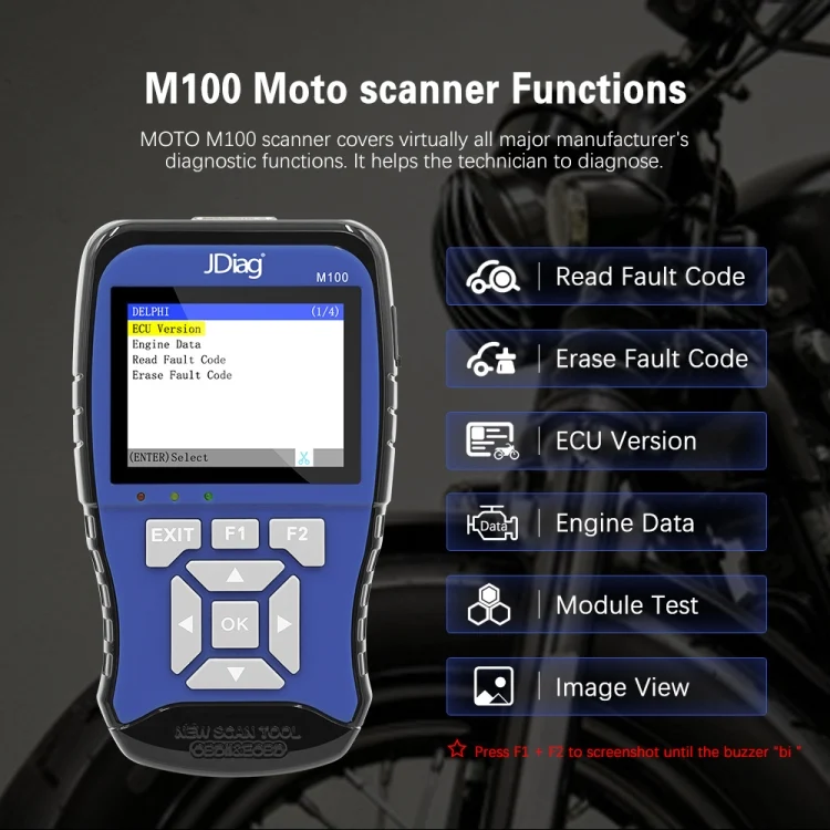 CRP1302_6.webp JDiag M100 Motorcycles 2 in1 OBD Scanner Battery Tester, Simplified Version - Image 7