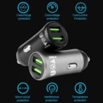 IVON CC26 5V 2.1A Dual USB Port Mini Car Charger - Image 3