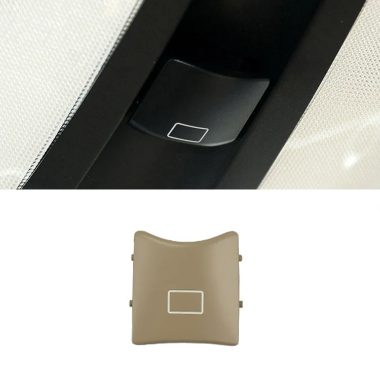 Car Dome Light Power Window Switch Button 164 820 3026 9051-1 for Mercedes-Benz W164 W251, Left Driving(Sharp-horned Deerskin Beige)