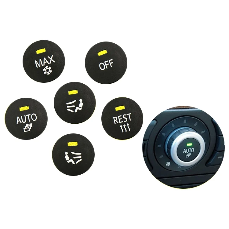 CRP1349_1.webp Car Air Conditioner Panel Switch Button AUTO Key 6131 9250 196-1 for BMW E60 2003-2010, Left Driving - Image 2