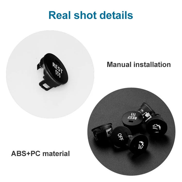 CRP1349_2.webp Car Air Conditioner Panel Switch Button AUTO Key 6131 9250 196-1 for BMW E60 2003-2010, Left Driving - Image 3