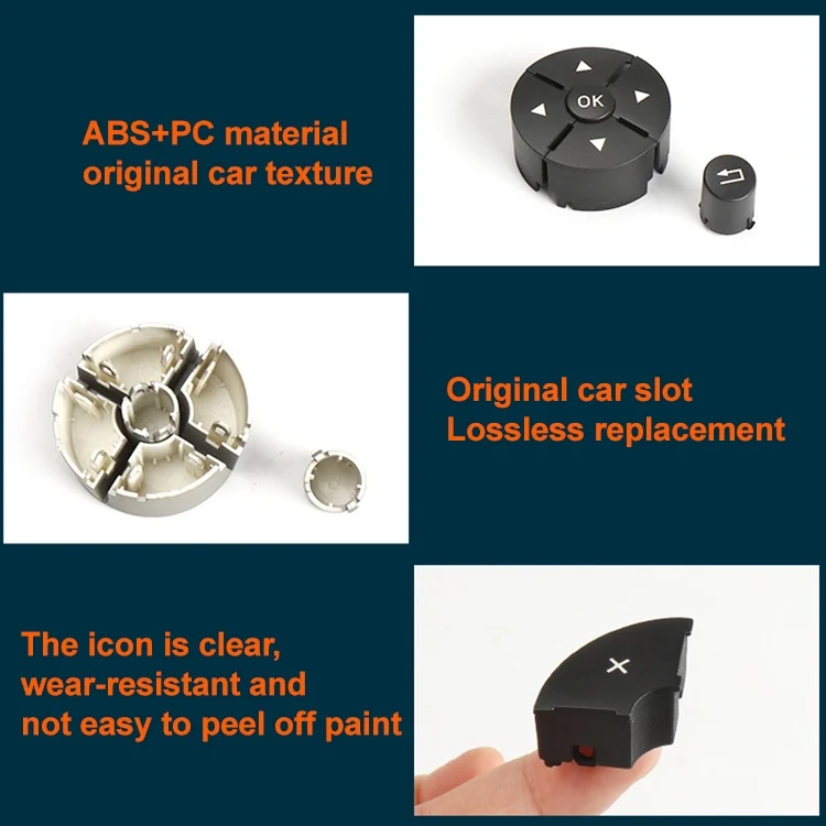 CRP1355_B5.webp 1 Pair Car Steering Wheel Switch Buttons Panel for Mercedes-Benz W204 2007-2014, Left Driving - Image 6