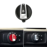 Car Headlight Switch Button Knob Cover Trim 6131 6932 796 for BMW X1 2009-2015, Left Driving