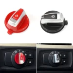 Car Headlight Switch Button Knob Cover Trim 6131 6932 796 for BMW X1 2009-2015, Left Driving - Image 2