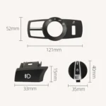 Car Rear Fog Light Switch Button Knob for BMW 5 Series 2010-2017, Left Driving - Image 3