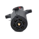 12V 7-Way Blade Trailer Light Wiring Circuit Tester Round Adapter 7 Pin US Plug Signal Tester - Image 3