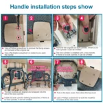 Car Rear Trunk Mat Carpet Handle without Hole 51479120283 for BMW X5 / X6 2006-2013, Left Driving - Image 5