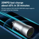 20W PD+22.5W USB Ports Car Charger, Compatible with Android and IOS - Image 5
