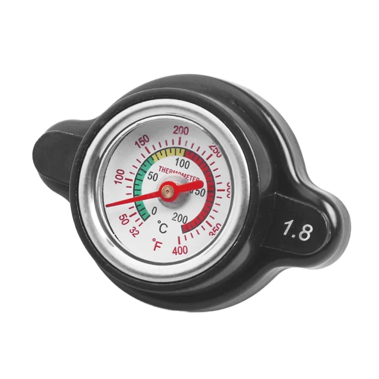 CRP1591.webp 1.8bar Motorcycle Radiator Cap with Temperature Gauge - Image 1