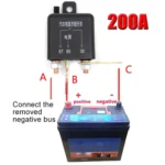 12V 200A Car Battery Remote Control Negative Breaker with 2 Remote Control - Image 5