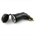 German European Standard Small Caliber Motorcycle Charger Cigarette Lighter Plug Elbow Phone Charger - Image 3