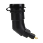 German European Standard Small Caliber Motorcycle Charger Cigarette Lighter Plug Elbow Phone Charger - Image 4