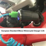 German European Standard Small Caliber Motorcycle Charger Cigarette Lighter Plug Elbow Phone Charger - Image 8