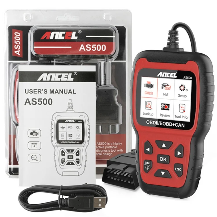 CRP1656_2.webp Ancel AS500 OBDII Scanner Engine Reader Car Diagnostics Tool - Image 3