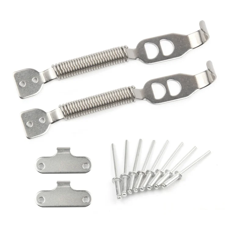 CRP1705.webp Universal Car Hood Tunning Boot Bonnet Springs Clips Pin Kit Hood Lock - Image 1