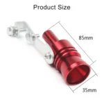 Universal Aluminum Turbo Sound Exhaust Muffler Pipe Whistle Car / Motorcycle Simulator Whistler, Size: XL, Outside Diameter: 35mm - Image 3