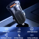 JOYROOM C-A08 30W Mini PD+QC3.0 Dual-port Smart Car Charger - Image 4
