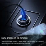 JOYROOM C-A08 30W Mini PD+QC3.0 Dual-port Smart Car Charger - Image 8