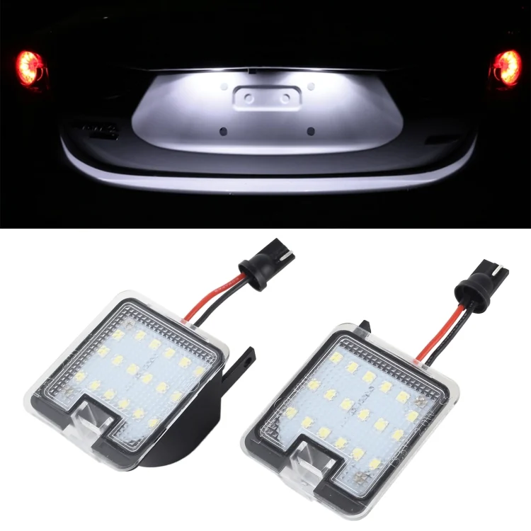 2pcs For Ford Focus 2015- Car License Plate Lamp