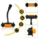 For Toyota Tacoma TRD 2016-2019 3 in 1 Car LED Front Grille Warning Lights, Daytime Running Lights & Wide Lights (Yellow Light) - Image 2