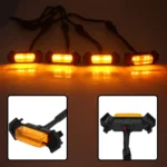 For Toyota Tacoma TRD 2016-2019 3 in 1 Car LED Front Grille Warning Lights, Daytime Running Lights & Wide Lights (Yellow Light) - Image 5