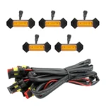 For Toyota Tacoma TRD 2016-2019 5 in 1 Car LED Front Grille Warning Lights, Daytime Running Lights & Wide Lights (Yellow Light)