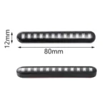 1 Pair Motorcycle 12LED Running Water Turn License Plate Light - Image 3