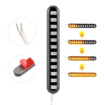 1 Pair Motorcycle 12LED Running Water Turn License Plate Light - Image 4