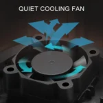 Universal Car QO3.0 Three Port USB Charger Power Outlet Adapter with LED Digital Voltmeter and Thermometer - Image 6