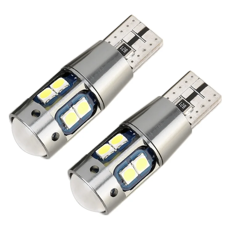 CRP2082_1.webp 2 PCS T10 DC12V / 2.3W / 6000K / 180LM 10LEDs SMD-3030 Car Clearance Light, with Decoding - Image 2