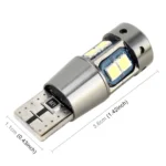 2 PCS T10 DC12V / 2.3W / 6000K / 180LM 10LEDs SMD-3030 Car Clearance Light, with Decoding - Image 3