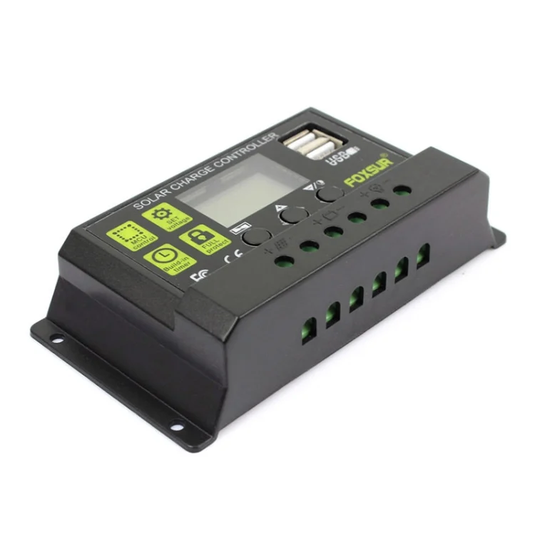CRP21093_1.webp FOXSUR 30A Solar Charge Controller 12V / 24V Automatic Identification Controller - Image 2