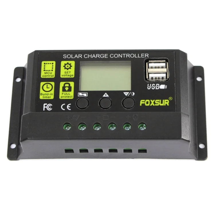 CRP21093_3.webp FOXSUR 30A Solar Charge Controller 12V / 24V Automatic Identification Controller - Image 4