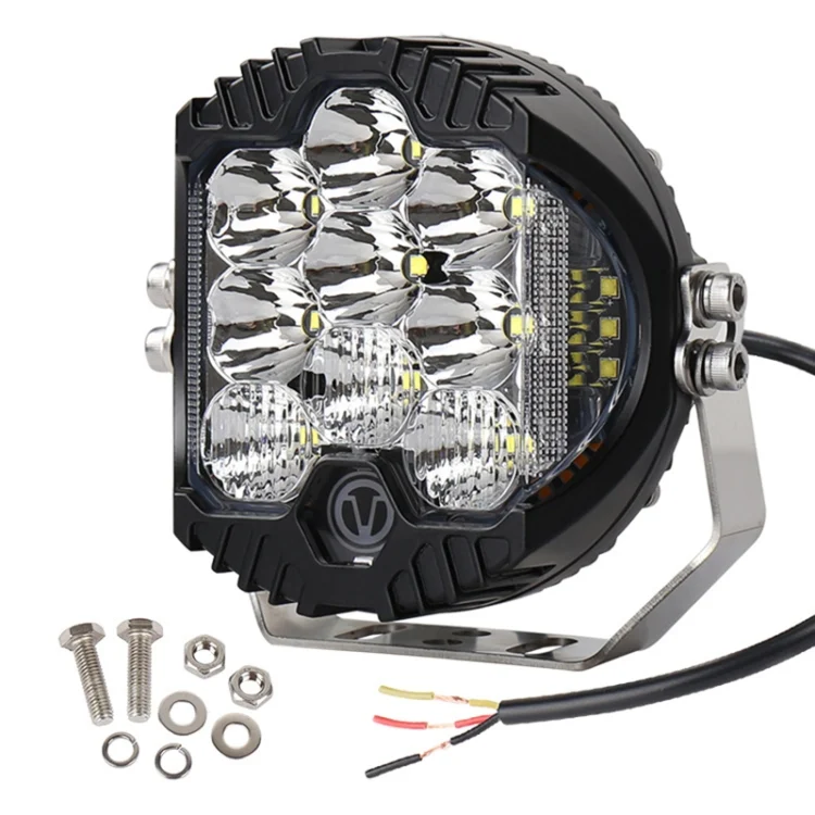 CRP2131_4.webp 5 inch DC12V-24V 5000LM 6500K 50W Car LED Headlight for Jeep Wrangler / Harley - Image 5