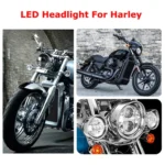5.75 inch DC12V 6000K-6500K 40W Car LED Headlight for Harley - Image 6