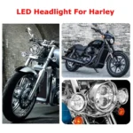 5.75 inch DC12V 6000K-6500K 40W Car LED Headlight for Harley - Image 8
