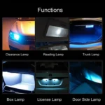 2 PCS T10 / W5W / 168 / 194 DC12V / 1.2W / 6000K / 85LM 3LEDs SMD-3030 Car Clearance Light - Image 6