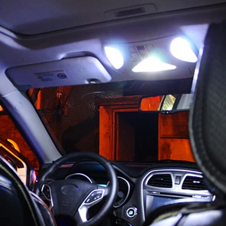 CRP2149_6.webp 2 PCS 36mm DC12V / 2.5W / 6000K / 170LM 6LEDs SMD-3030 Car Reading Lamp Dome Light - Image 7