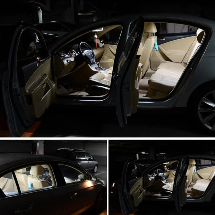 CRP2150_5.webp 2 PCS 39mm DC12V / 2.5W / 6000K / 170LM 6LEDs SMD-3030 Car Reading Lamp Dome Light - Image 6