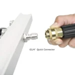 Car Body Chassis Car High Pressure Washing Machine Car Bottom Water Washing Machine 4 Nozzle Cleaner Set, Extension Rod Length: 34cm - Image 5