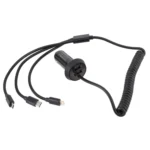 Universal Car 3 in 1 Quick Charger Dual Port USB Charger Power Outlet Adapter, Cable Length: 55cm - Image 4