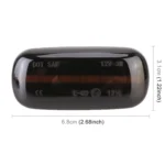 2 PCS DC12V / 3W Car LED Dynamic Blinker Side Lights Flowing Water Turn Signal Light for Audi, Yellow Light - Image 4